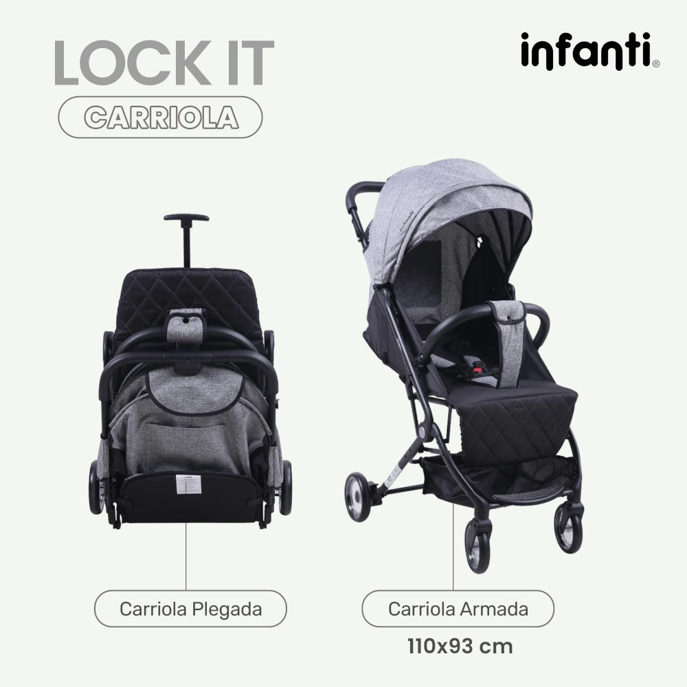 Infanti Carriola Lock It Lite Tipo Maleta Ultraligera