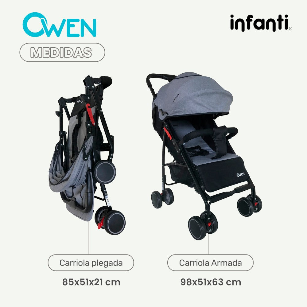 Carriola De Bebé Plegable Owen Infanti