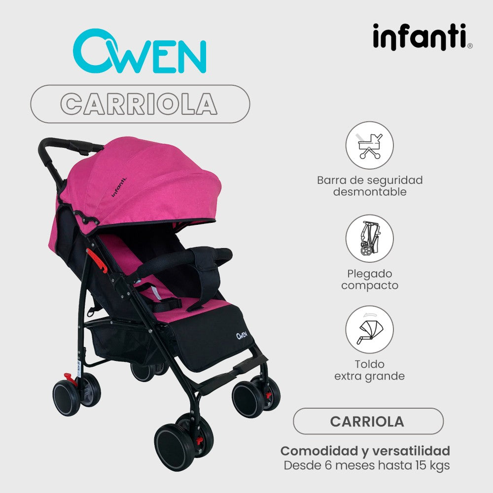 Carriola De Bebé Plegable Owen Infanti