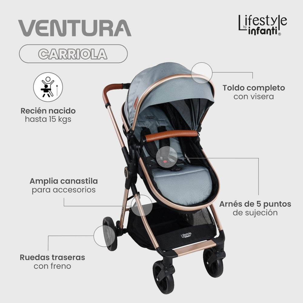 Carriola Travel System Con Base Lifestyle By Infanti Ventura