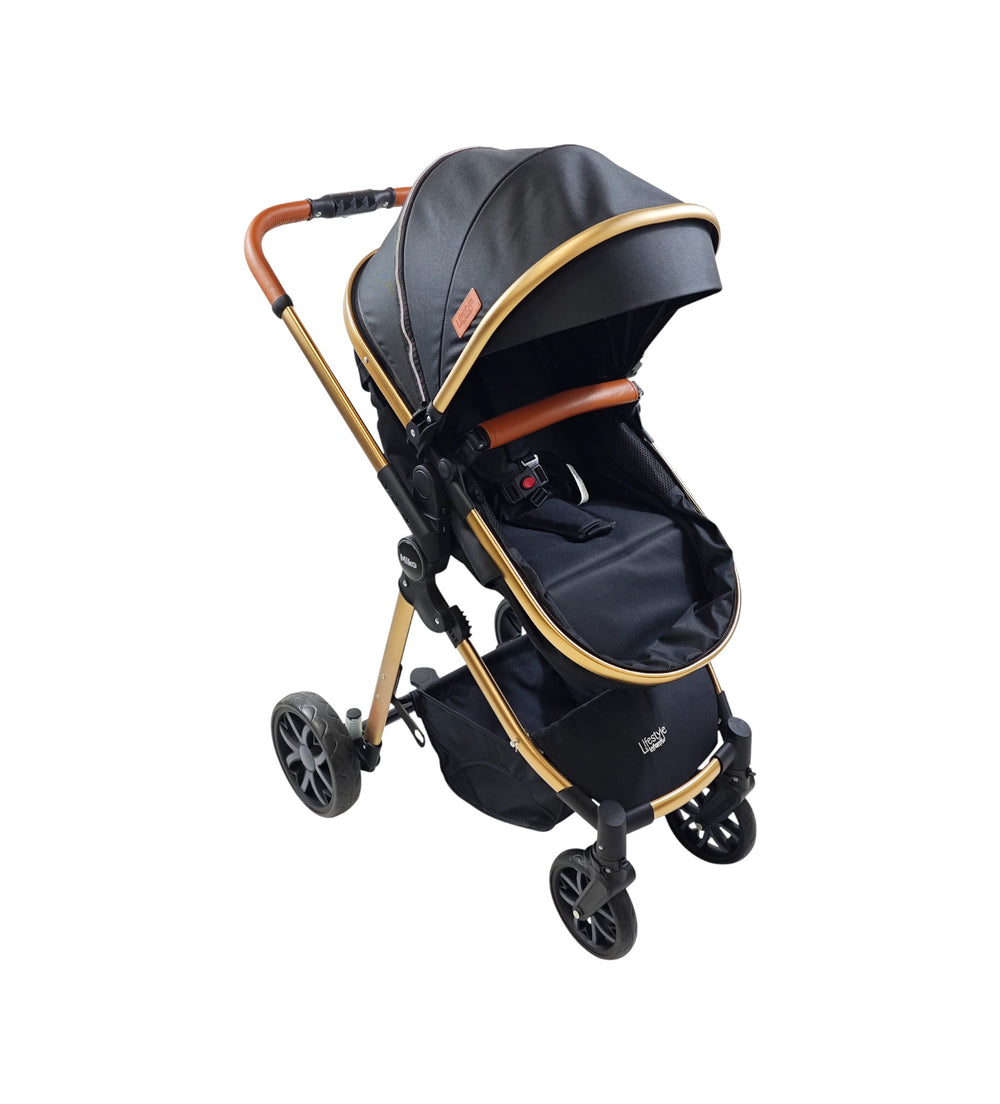 Carriola Travel System Mike Con Bambineto Reversible y Portabebé Grupo 0+