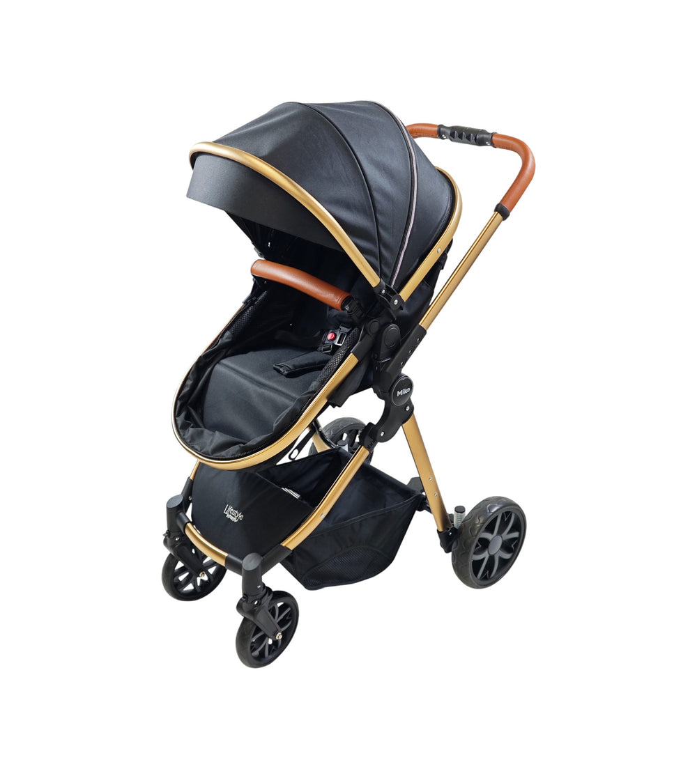Carriola Travel System Mike Con Bambineto Reversible y Portabebé Grupo 0+