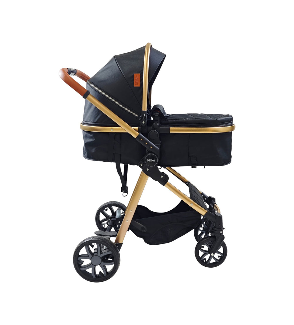 Carriola Travel System Mike Con Bambineto Reversible y Portabebé Grupo 0+