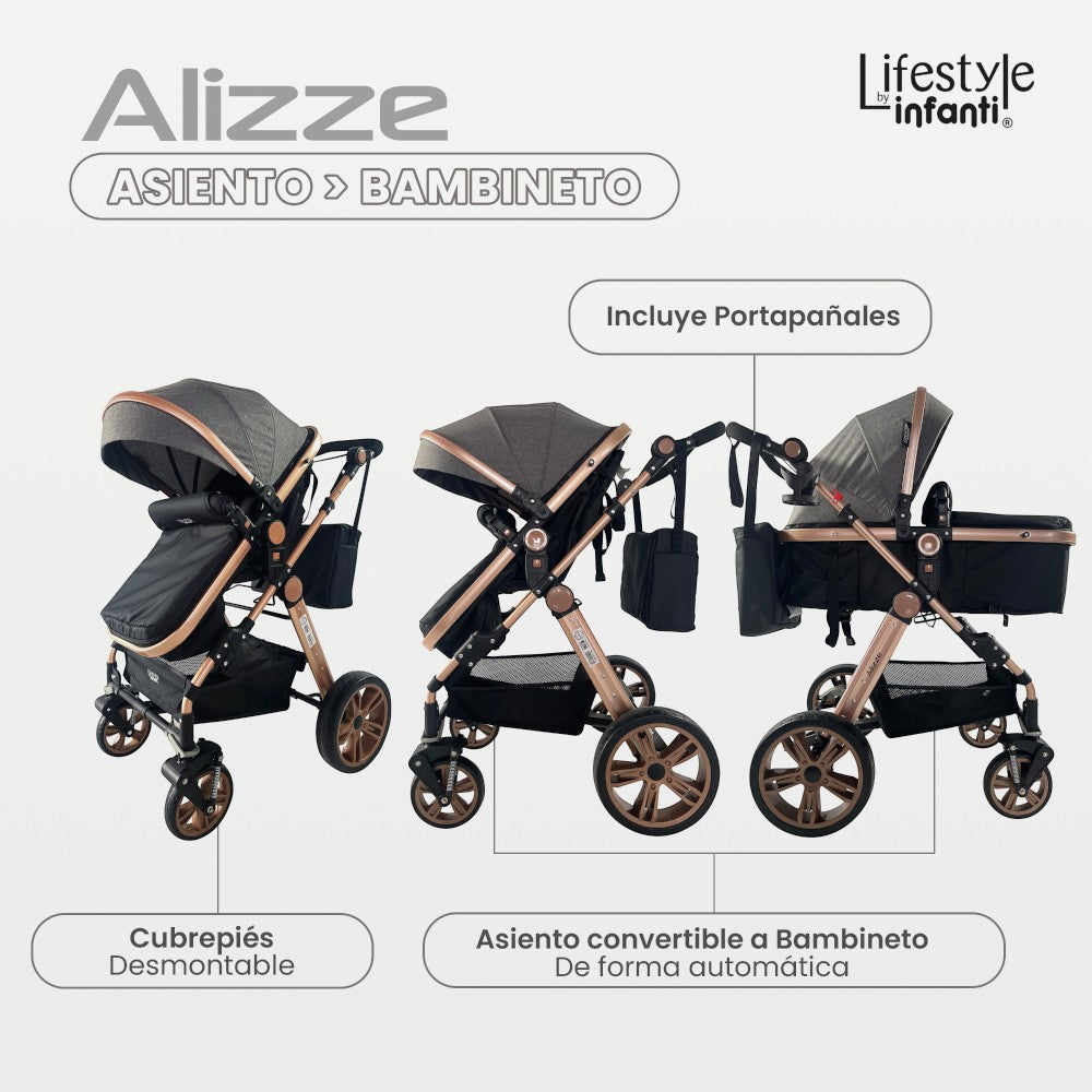 Carriola Sistema de Viaje Lifestyle by infanti Alizze Dorado