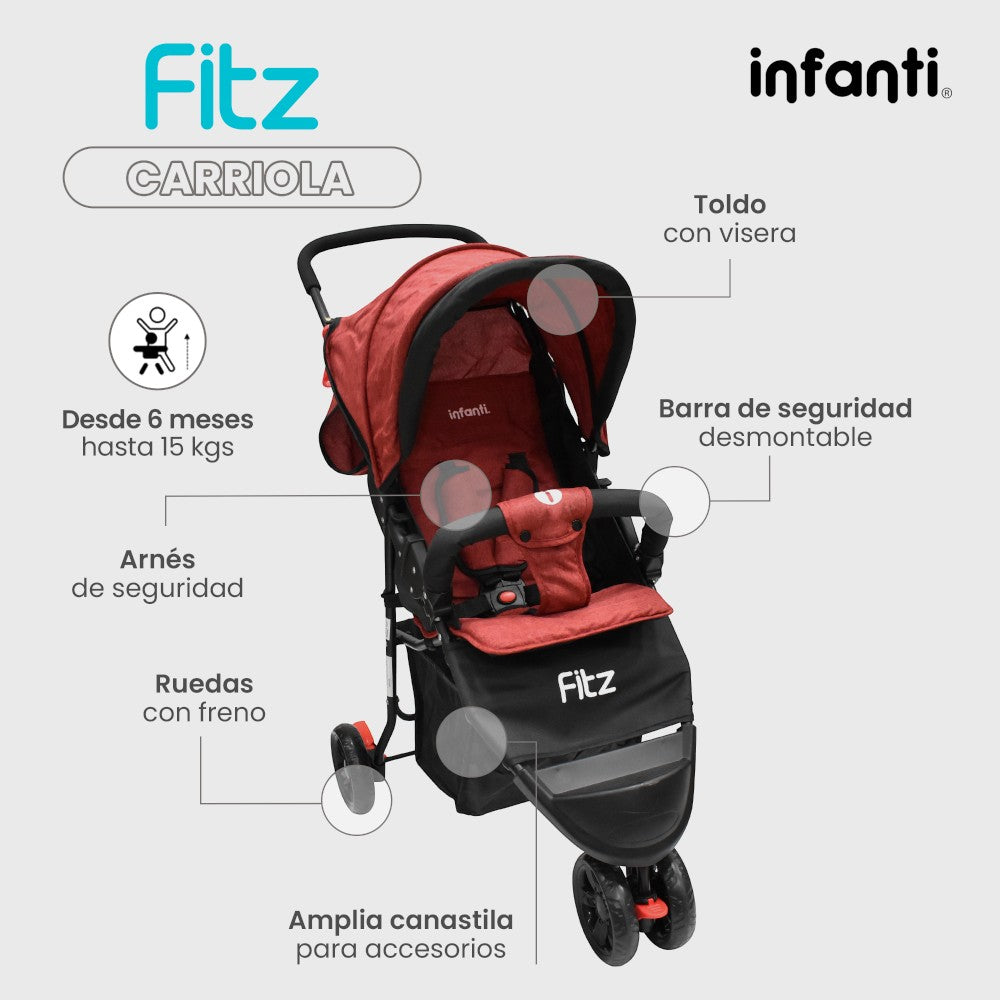 Carriola Para Bebé Fitz Tipo Jogger Infanti