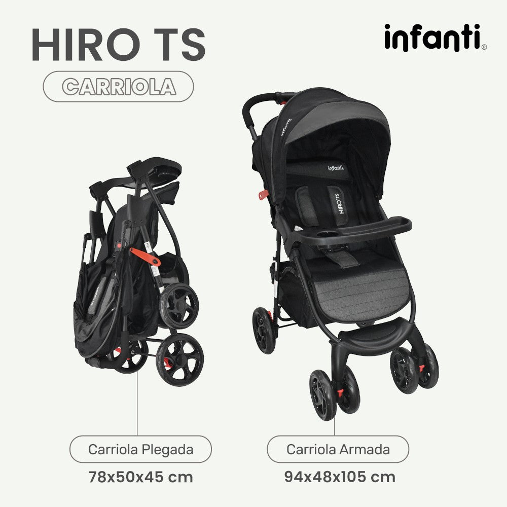 Carriola Travel System Hiro Infanti Multiposiciones