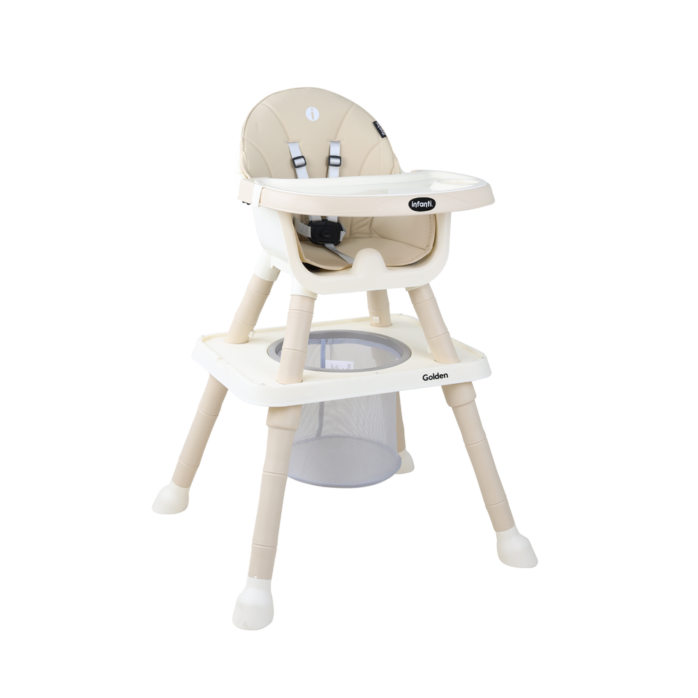 Silla Alta Infanti 6 en 1 Golden Multifuncional Con Charola Y Mesa De Actividades