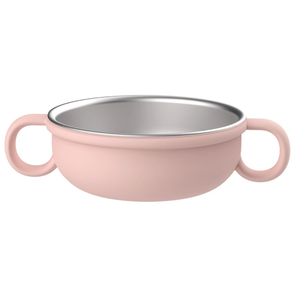 Kit de Alimentación para Bebé de 4 Piezas: Plato, Tazón, Vaso con Popote, Cuchara y Tenedor