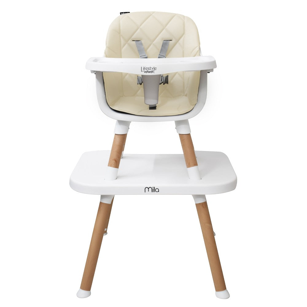 Silla Alta Lifestyle by Infanti Mila 6 en 1 Color Beige
