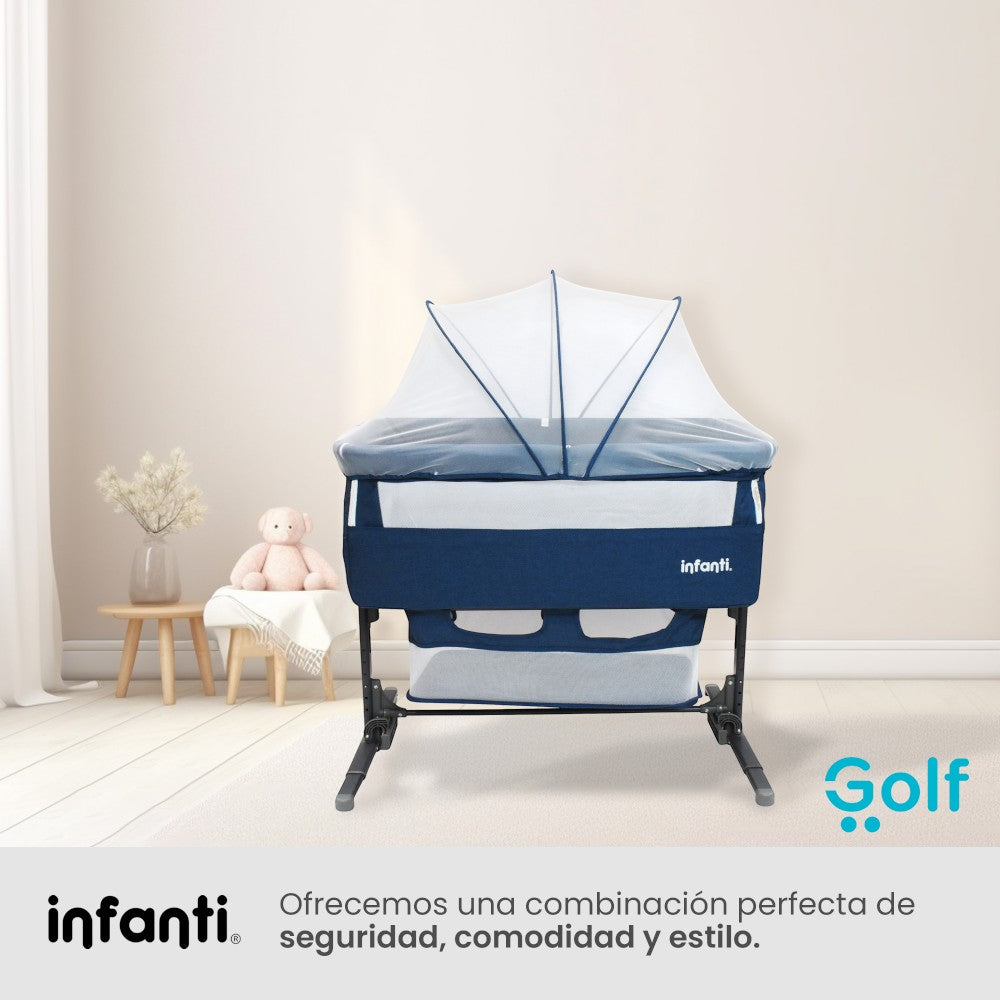 Cuna Colecho Infanti Golf Antirreflujo y Mecedora