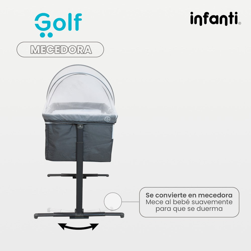 Cuna Colecho Infanti Golf Antirreflujo y Mecedora