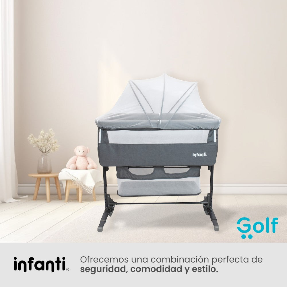 Cuna Colecho Infanti Golf Antirreflujo y Mecedora
