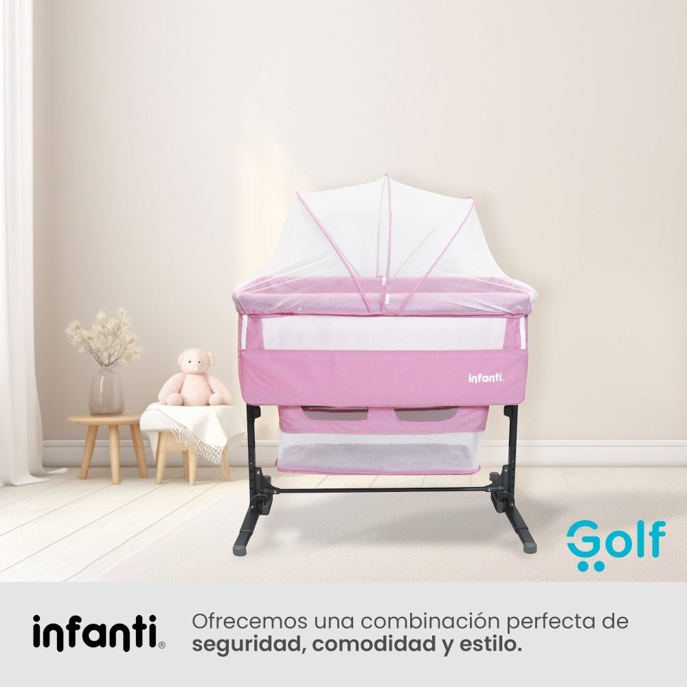 Cuna Colecho Infanti Golf Antirreflujo y Mecedora