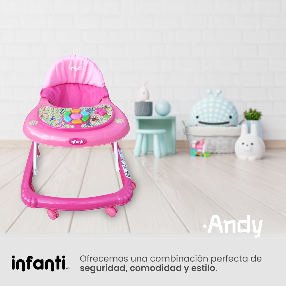 Andadera Musical Andy Infanti Plegable Para Bebé