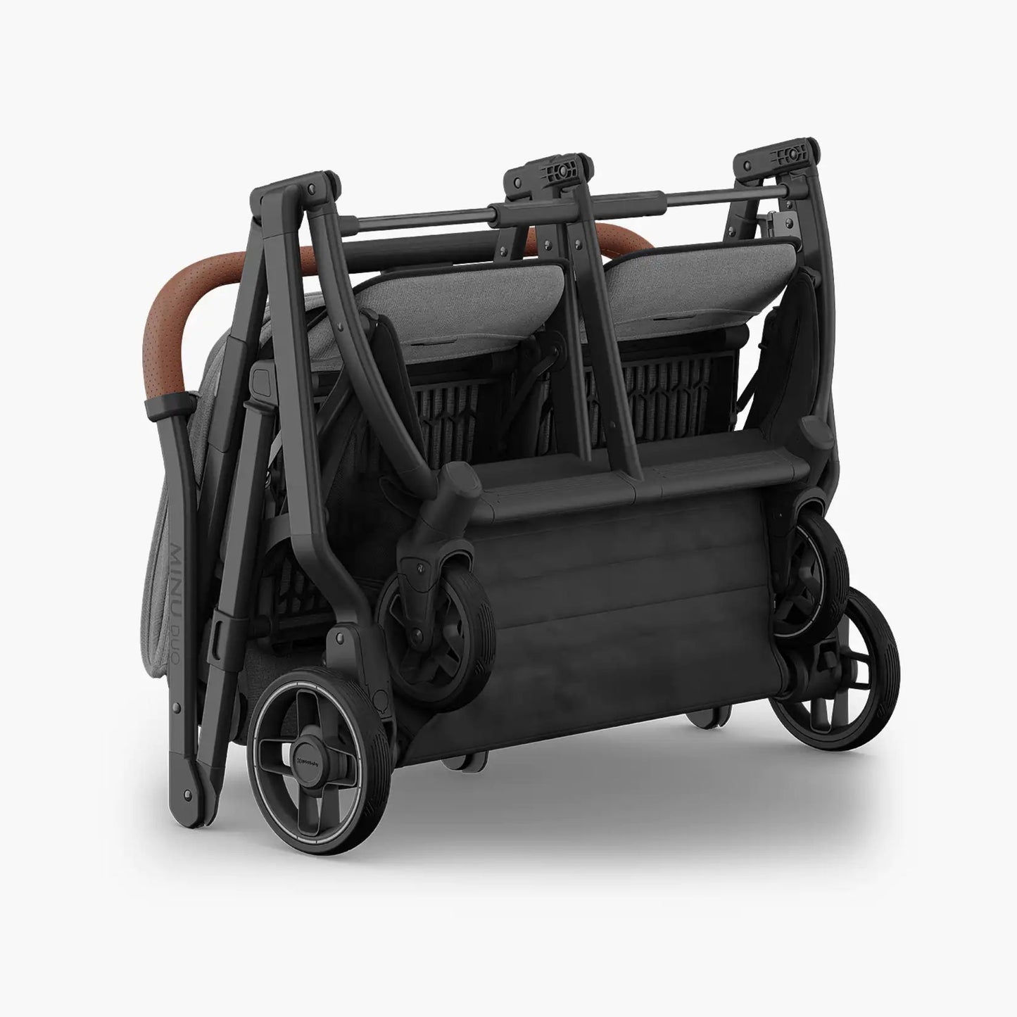 Carriola doble compacta Minu Duo para gemelos o hermanos desde nacimiento hasta 22 kg, diseño delgado y plegado con una mano fácil!!
