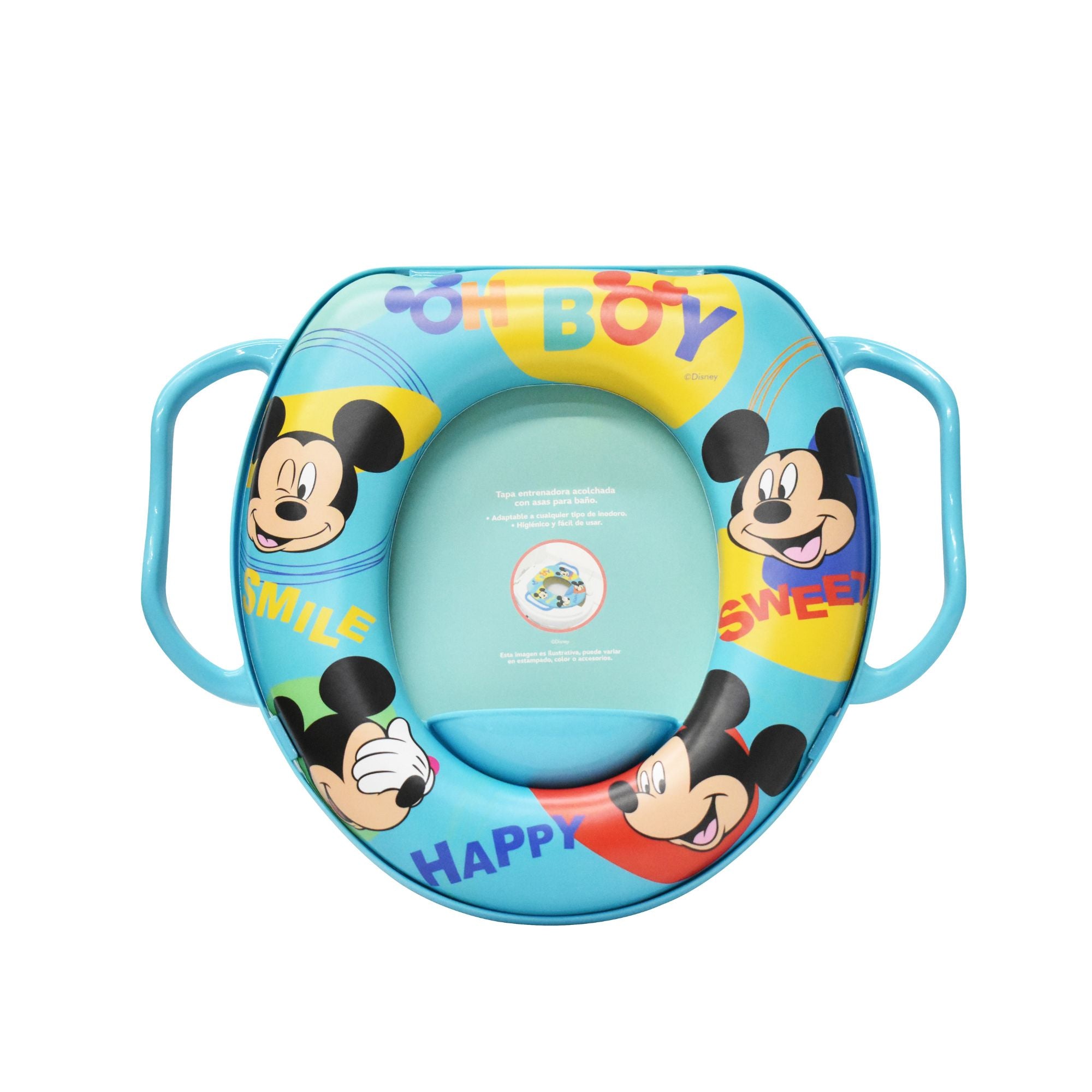 Tapa Entrenadora Con Asas Mickey Para Baño Adaptable