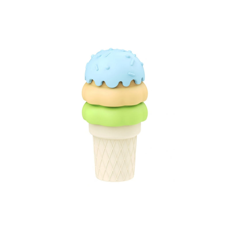 Juguete De Silicón Con Diseño De Helado Colorido Apilable