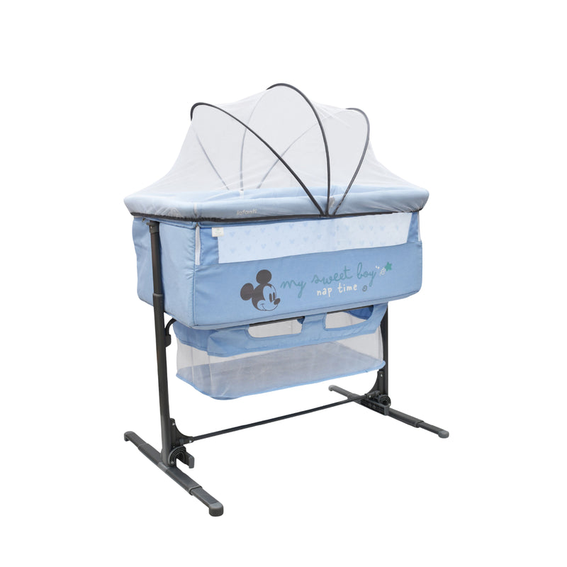 Colecho Disney Con Panel Lateral Abatible y 6 Posiciones de Altura