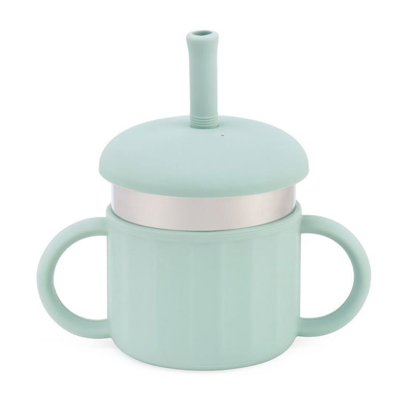 Vaso Con Popote Térmico Straw Cup Con Popote Y Asas Integradas Diseño Práctico Y Fácil De Transportar