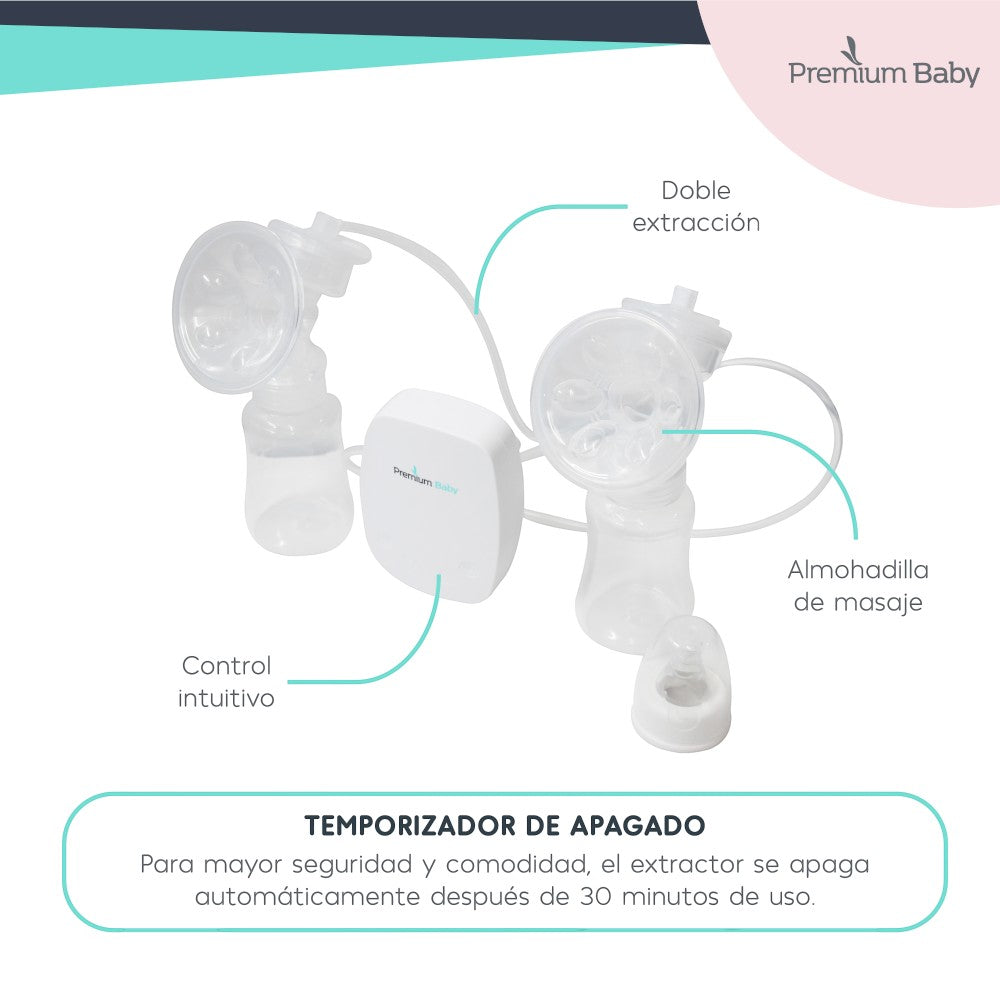 Premium Baby Extractor de Leche eléctrico Doble