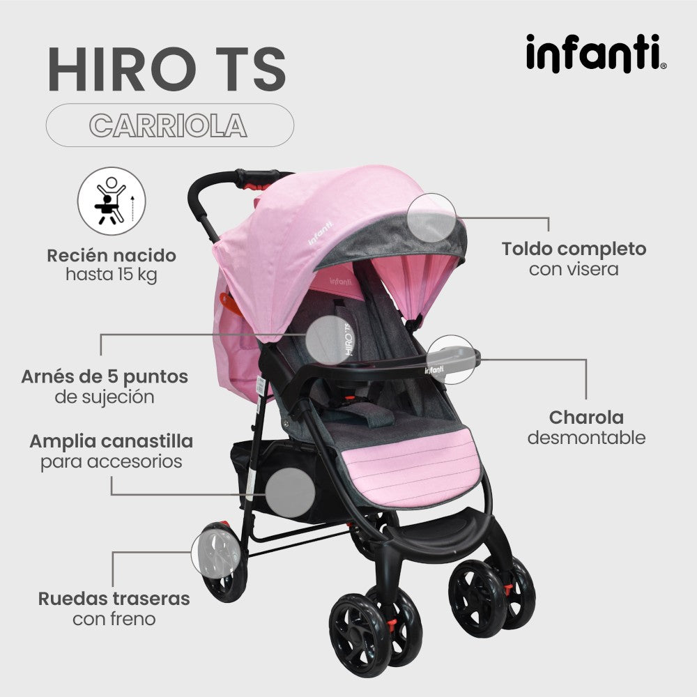 Carriola Travel System Hiro Infanti Multiposiciones