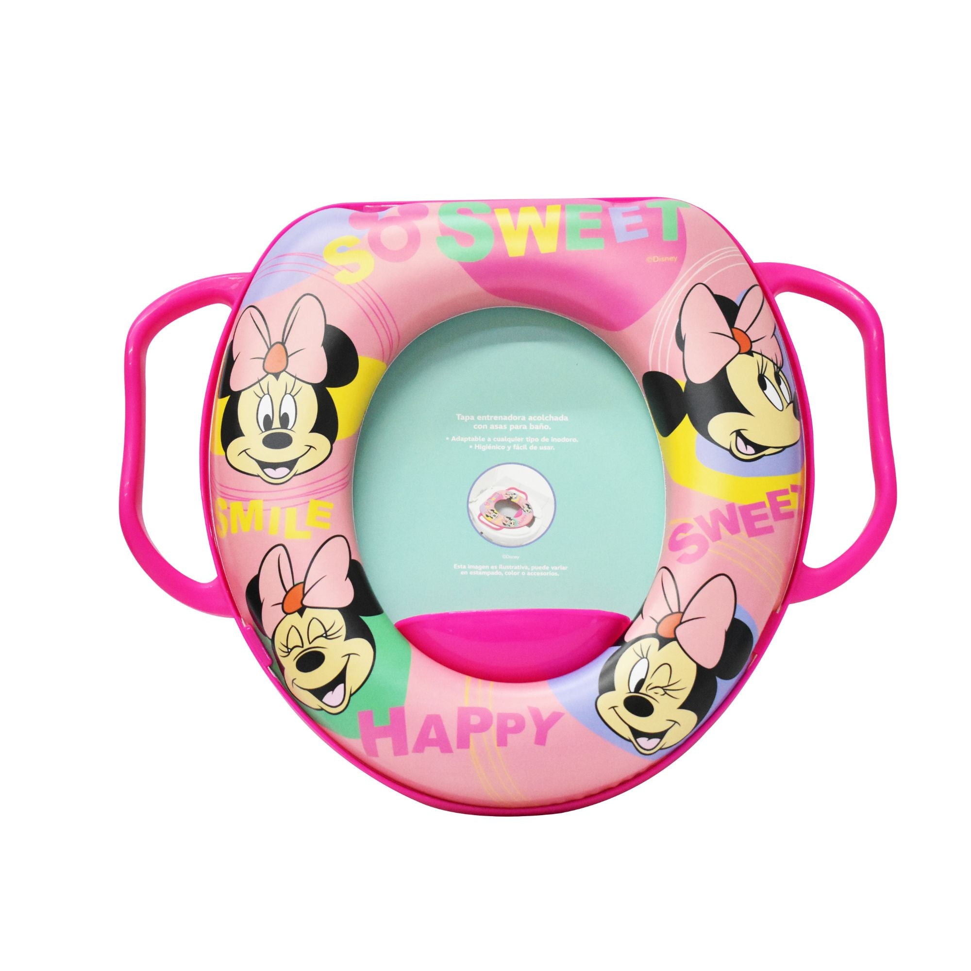 Tapa Entrenadora Con Asas Minnie Para Baño Adaptable
