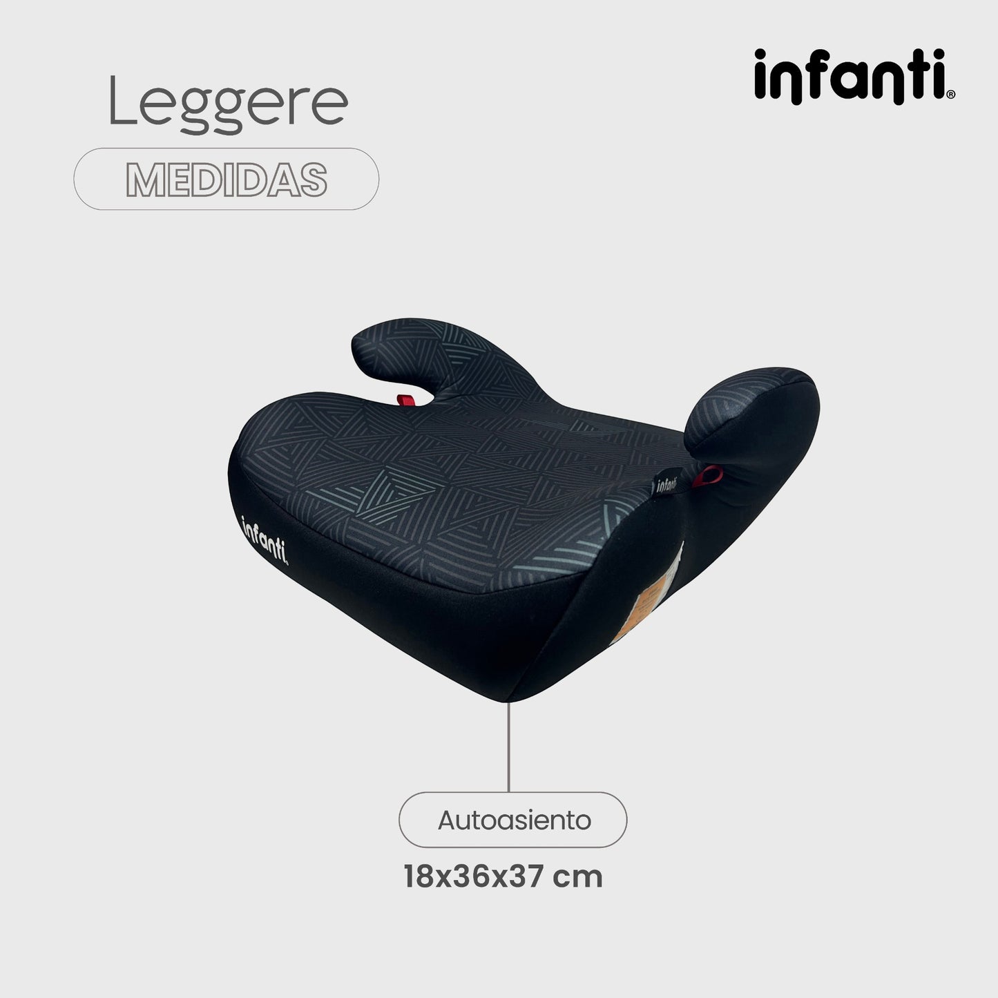 Autoasiento Tipo Booster Grupo III Con Descansabrazos Leggere