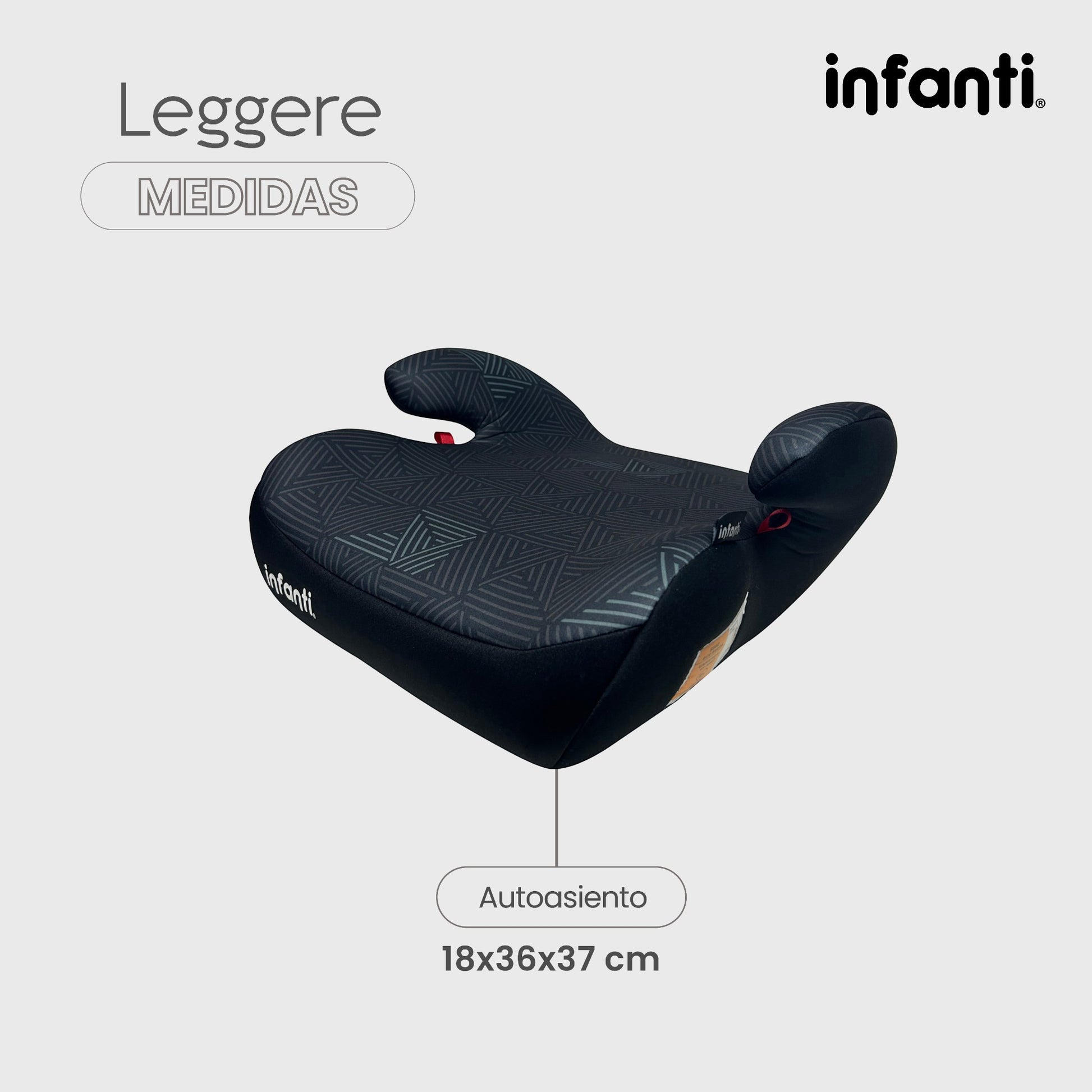 Autoasiento Tipo Booster Grupo III Con Descansabrazos Leggere