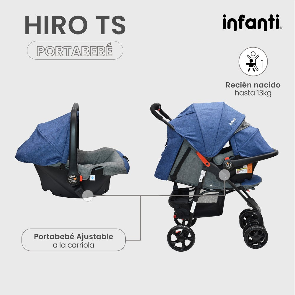 Carriola Travel System Hiro Infanti Multiposiciones