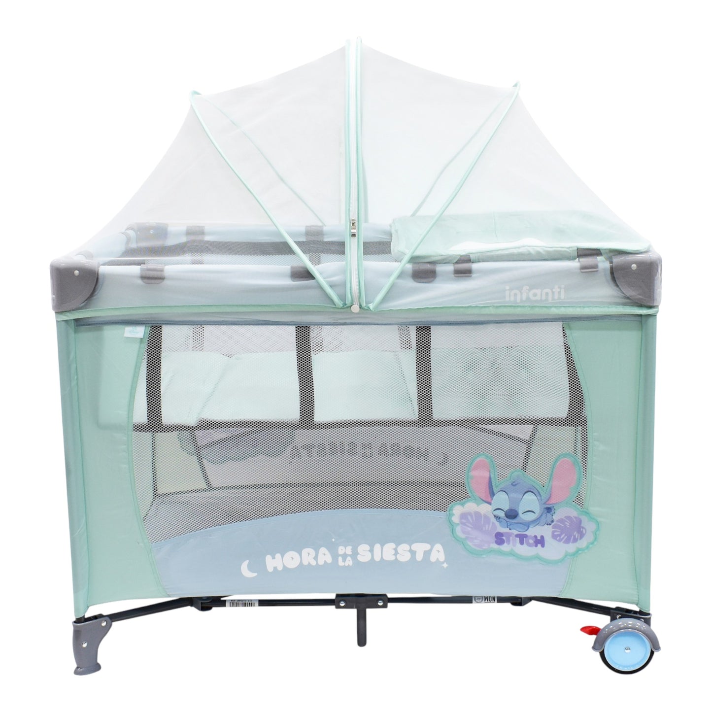Cuna Corral De Viaje Disney Armado Sencillo Adaptable Seguro Con cambiador desmontable