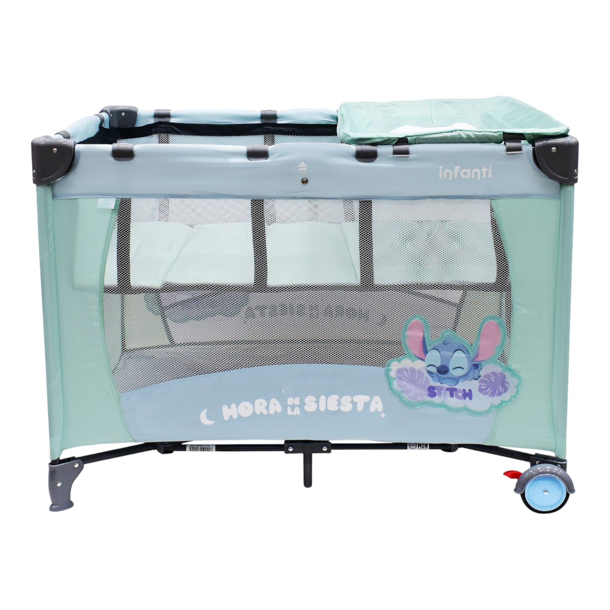 Cuna Corral De Viaje Disney Armado Sencillo Adaptable Seguro Con cambiador desmontable