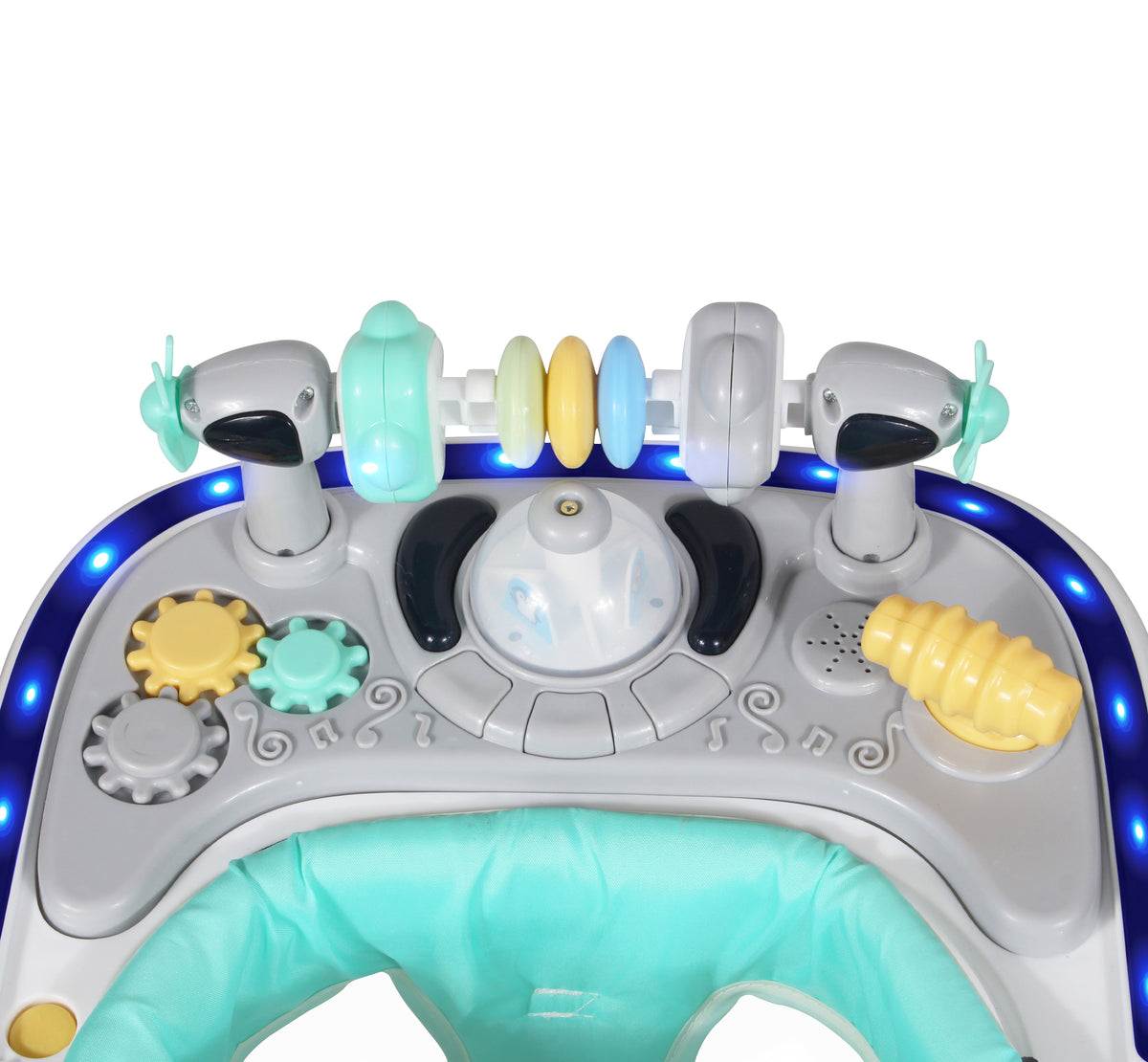 Disney Andadera 3 En 1 Charola Interactiva Led Sonido Stich