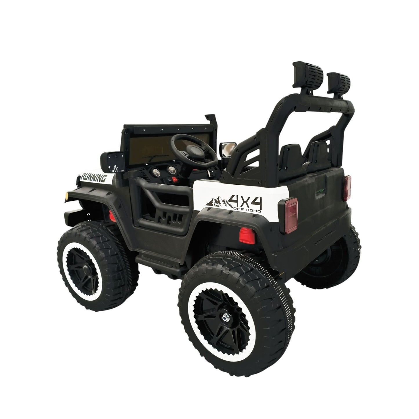 Carro Eléctrico Montable 4 X 4 Todo Terreno Luces Led Musica