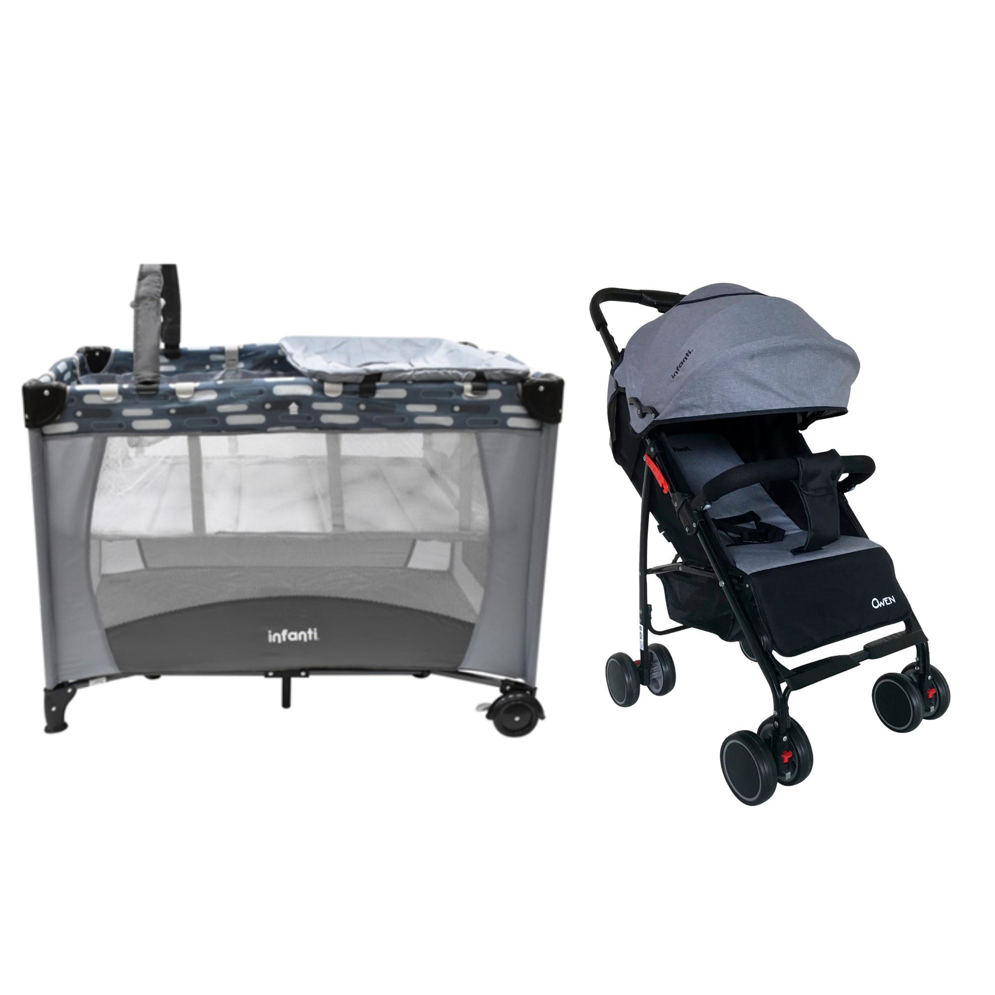 Carriola Ligera Práctica Owen + Cuna De Viaje Sonnet Dream