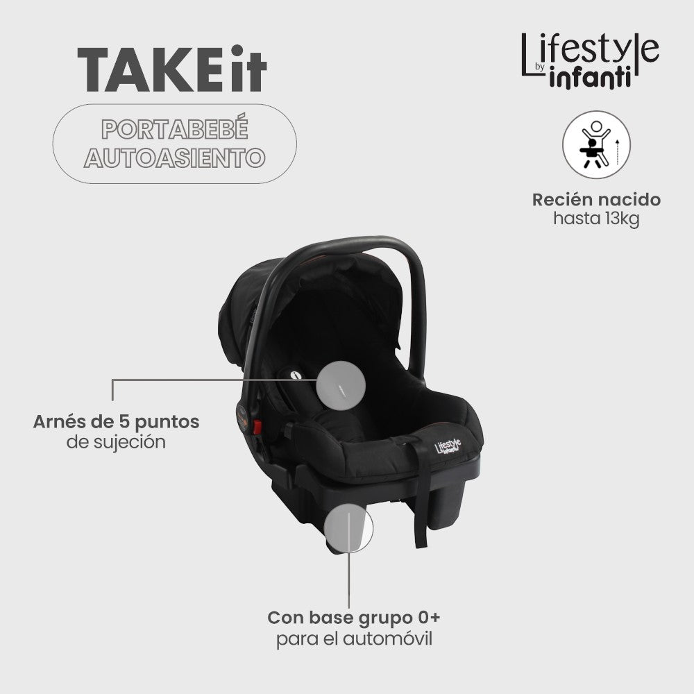 Lifestyle By Infanti Carriola Take It Sistema De Viaje Compacta Con Portabebé