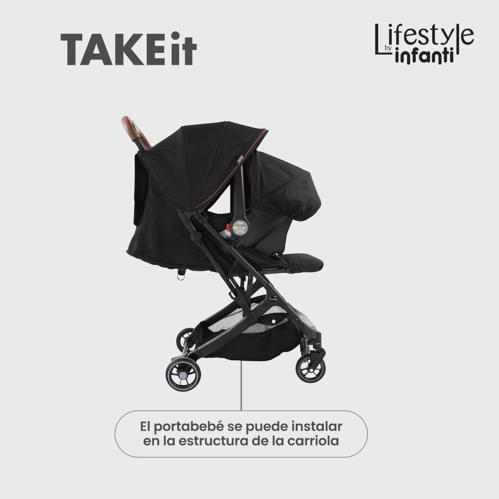 Lifestyle By Infanti Carriola Take It Sistema De Viaje Compacta Con Portabebé