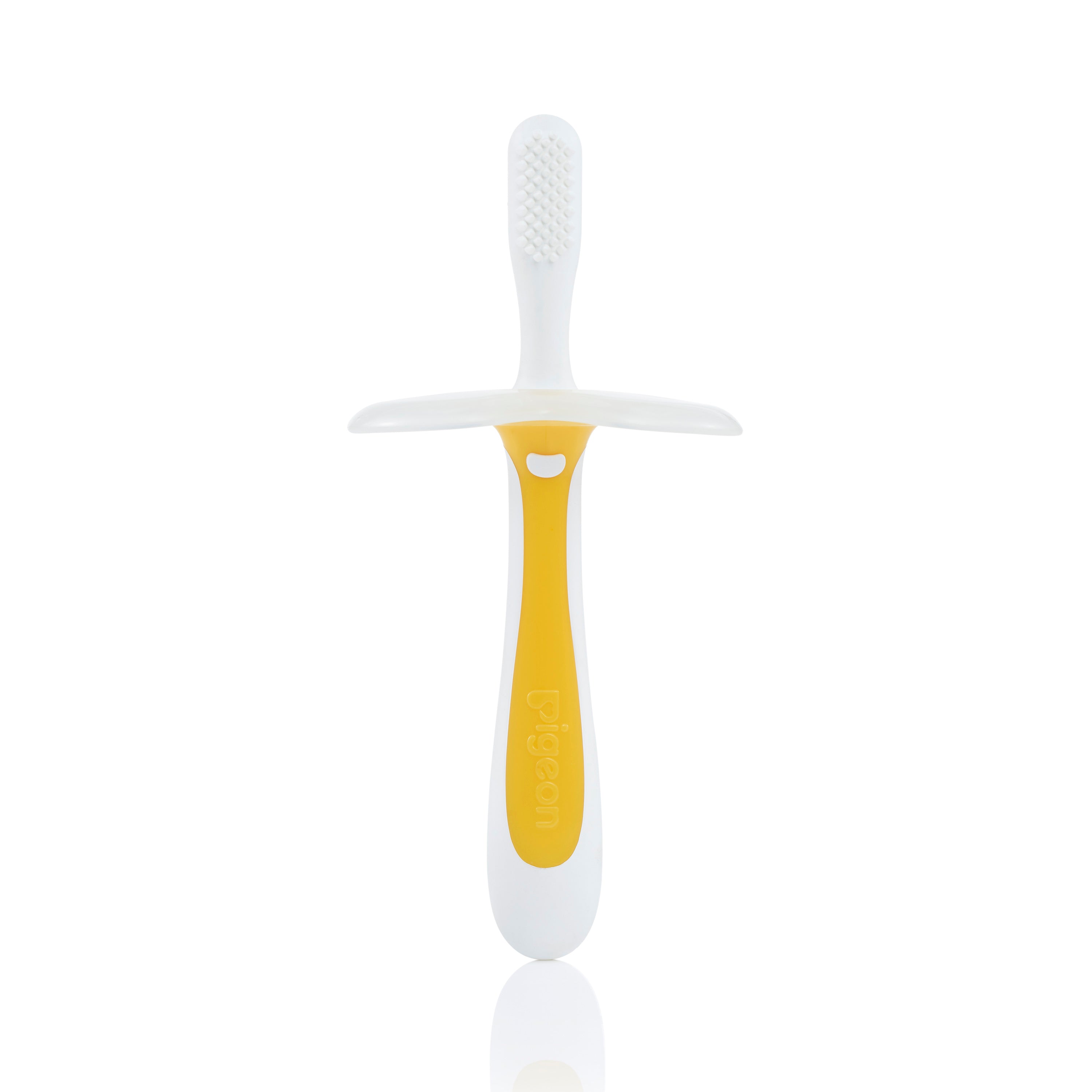 Cepillo Dental Infantil Pigeon Etapa 1 Color Amarillo 6 M+