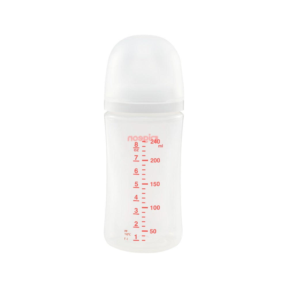 Biberón Pigeon Soft Touch Boca Ancha 240 Ml Bpa Free