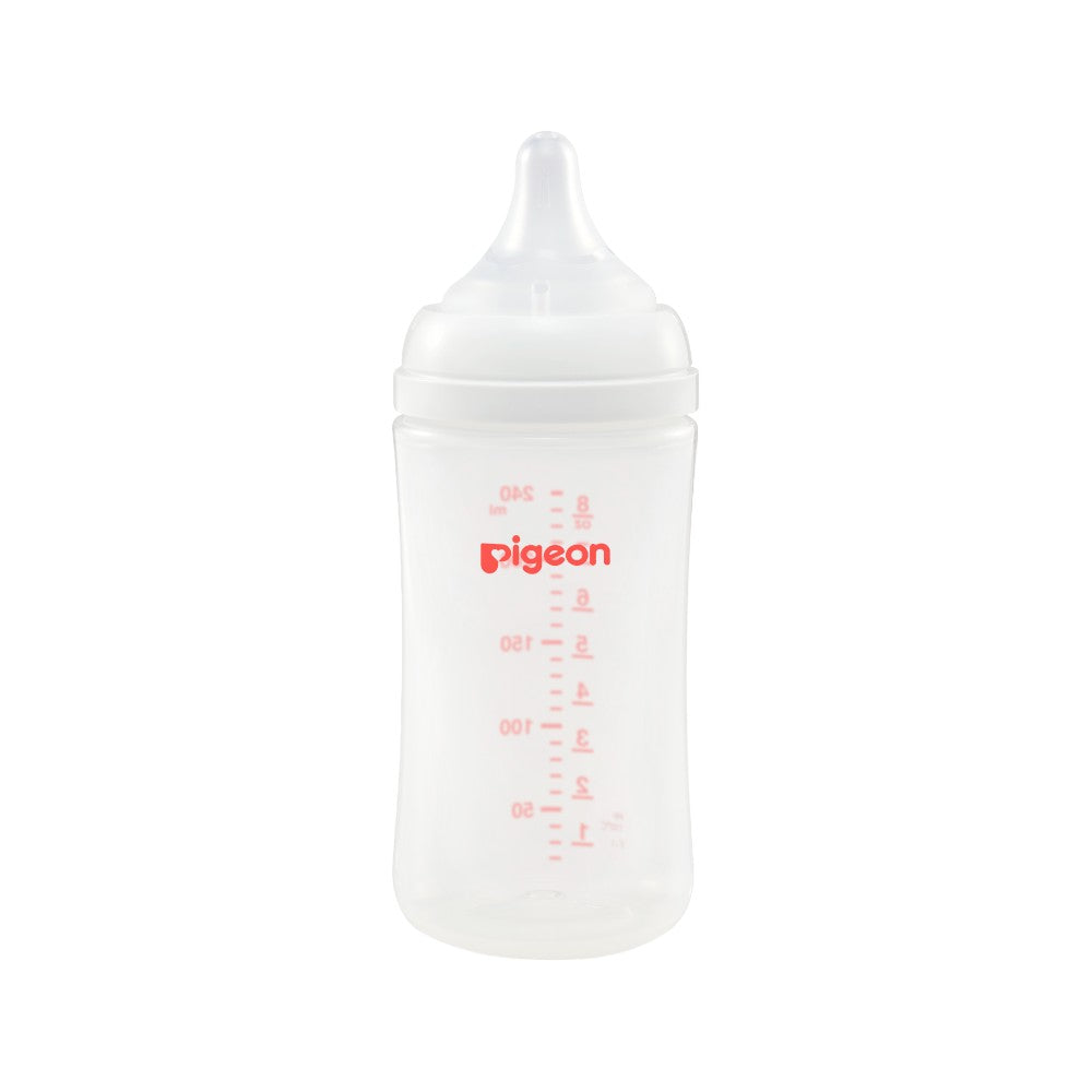 Biberón Pigeon Soft Touch Boca Ancha 240 Ml Bpa Free