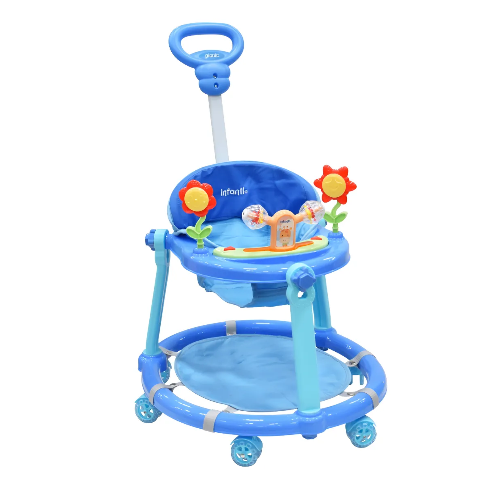 Infanti Andadera Picnic Tablero Interactivo Barra De Empuje