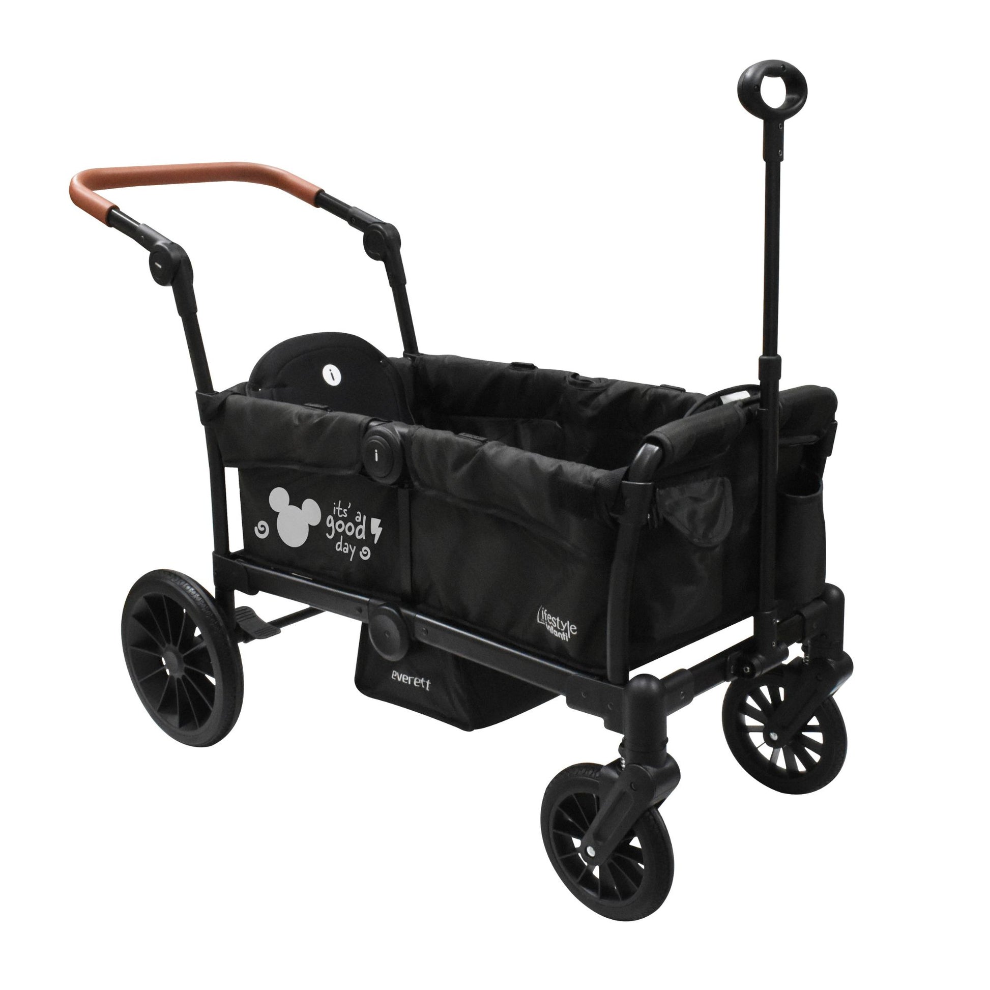 Carriola Doble Vagón Everett Mickey Plegable