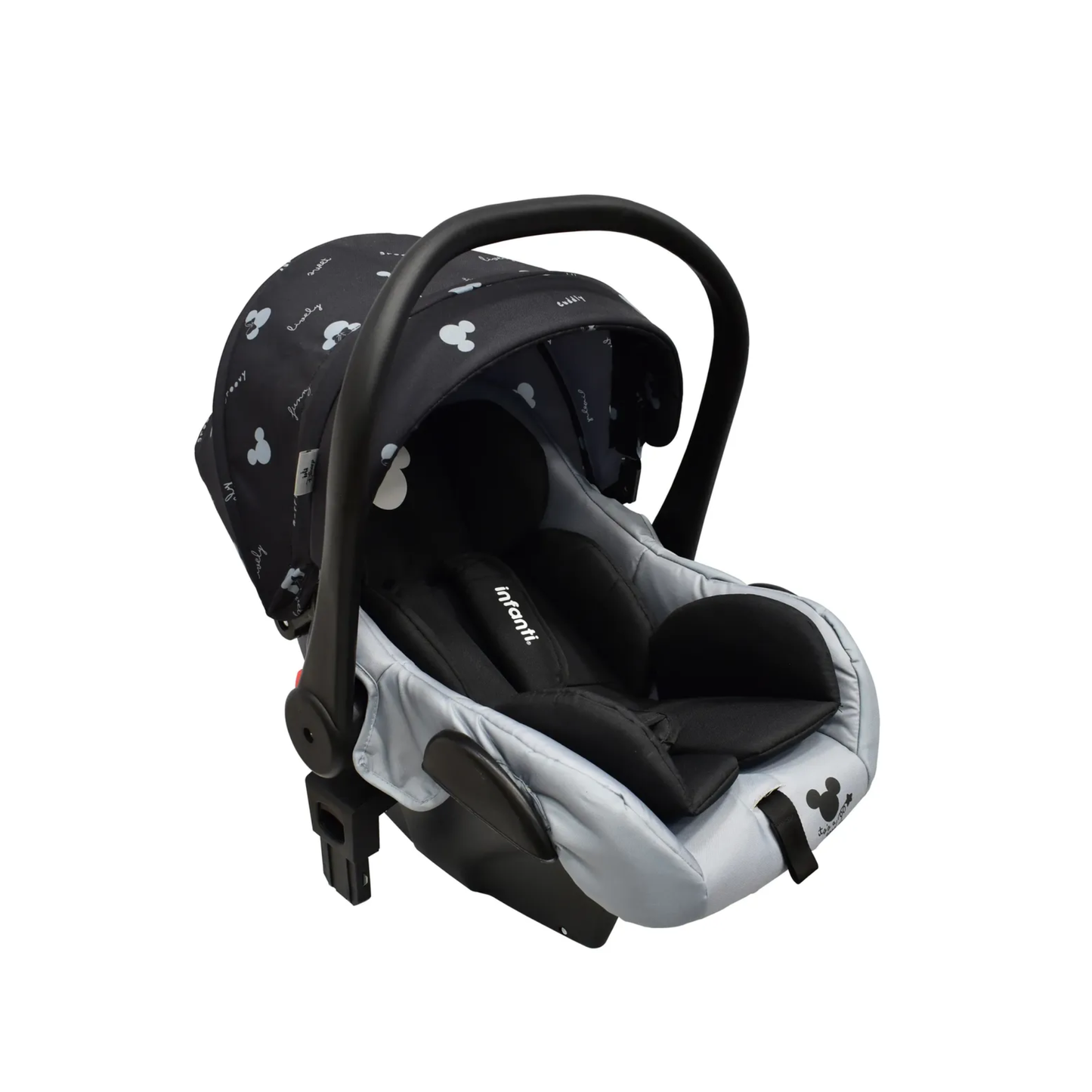 Set Carriola Con Sistema De Viaje Cuna Colecho y Silla Alta Disney Expressions Mickey Gris