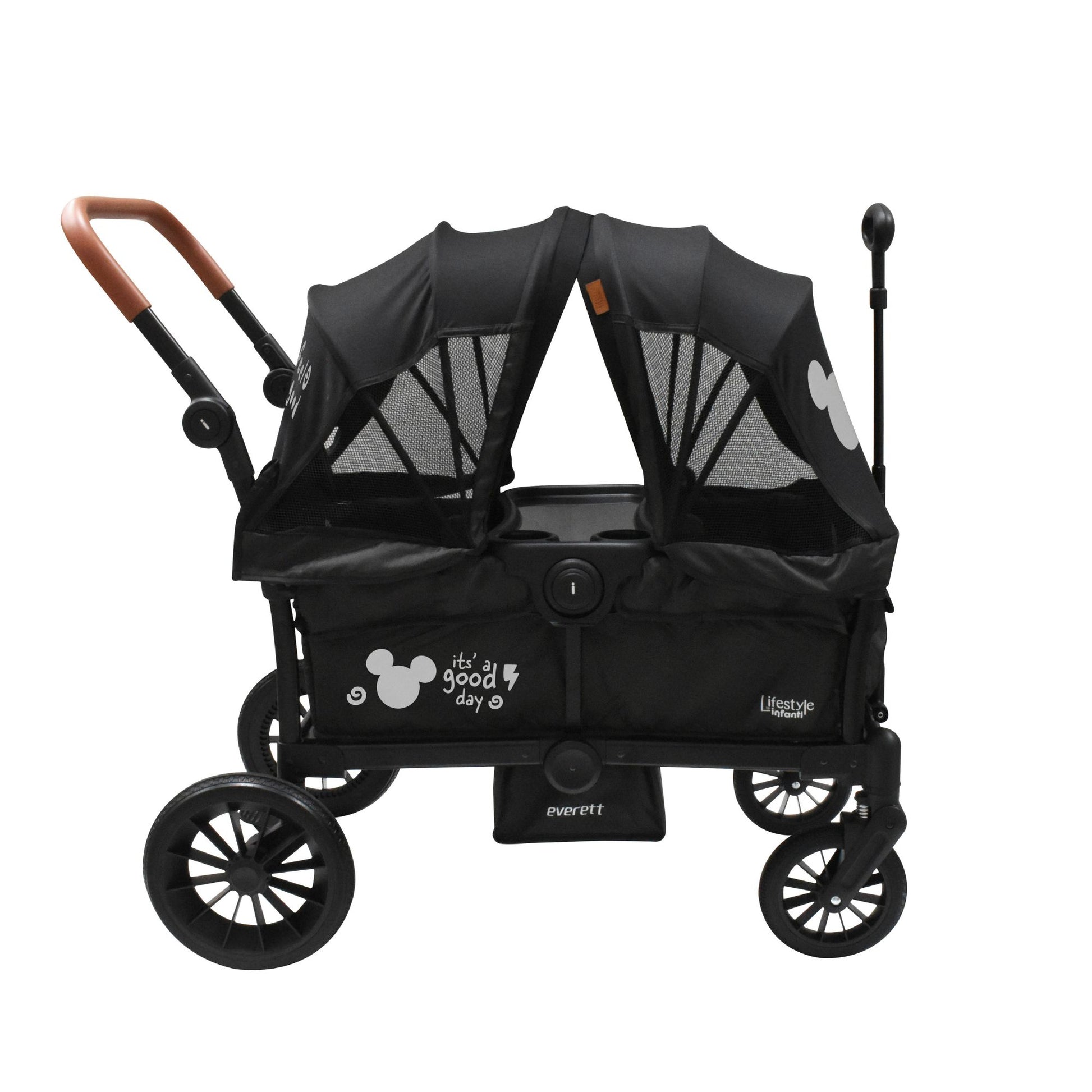 Carriola Doble Vagón Everett Mickey Plegable