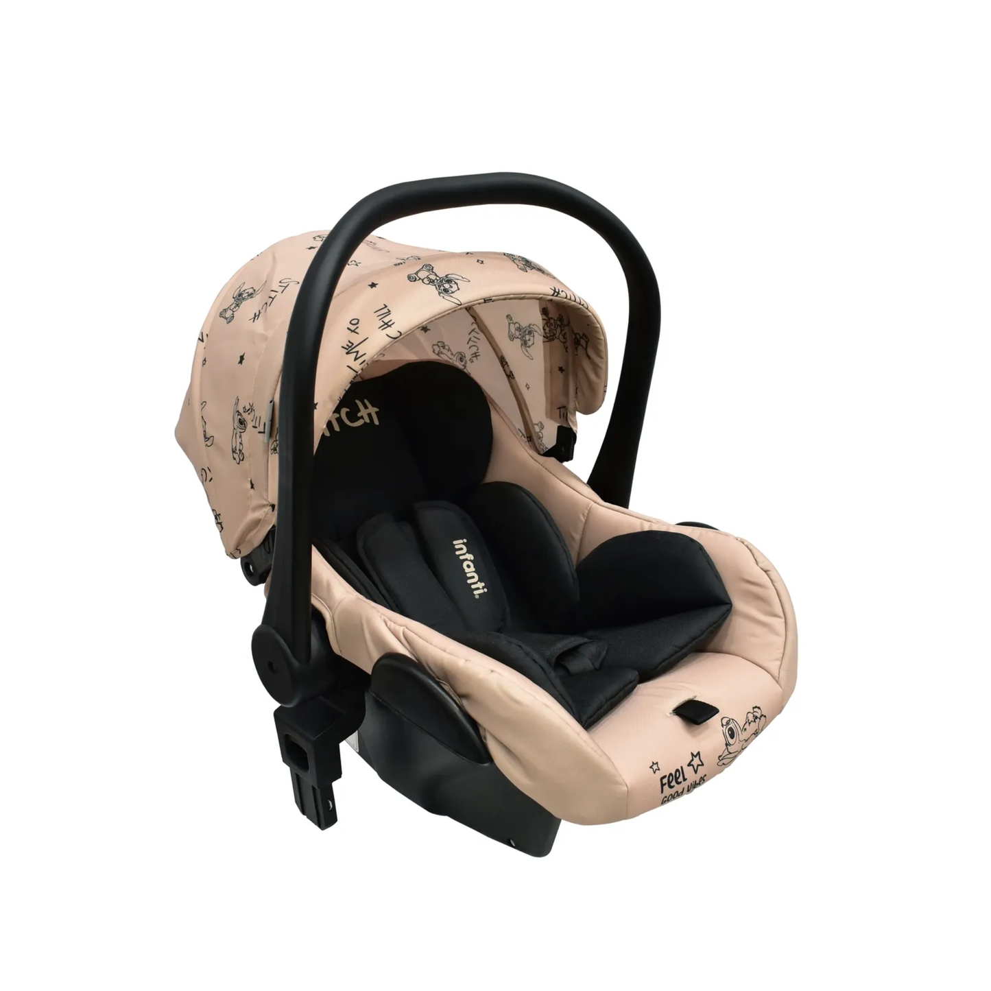 Set Carriola Con Sistema De Viaje Cuna Colecho y Silla Alta Disney Time Stitch