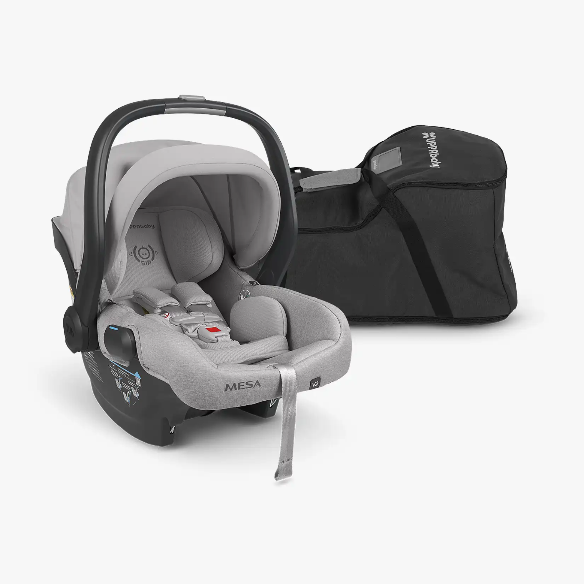 Bolsa de Viaje UPPAbaby Aria y Mesa con TravelSafe Protección Total en Avión, Tejido Resistente y Plegado Compacto