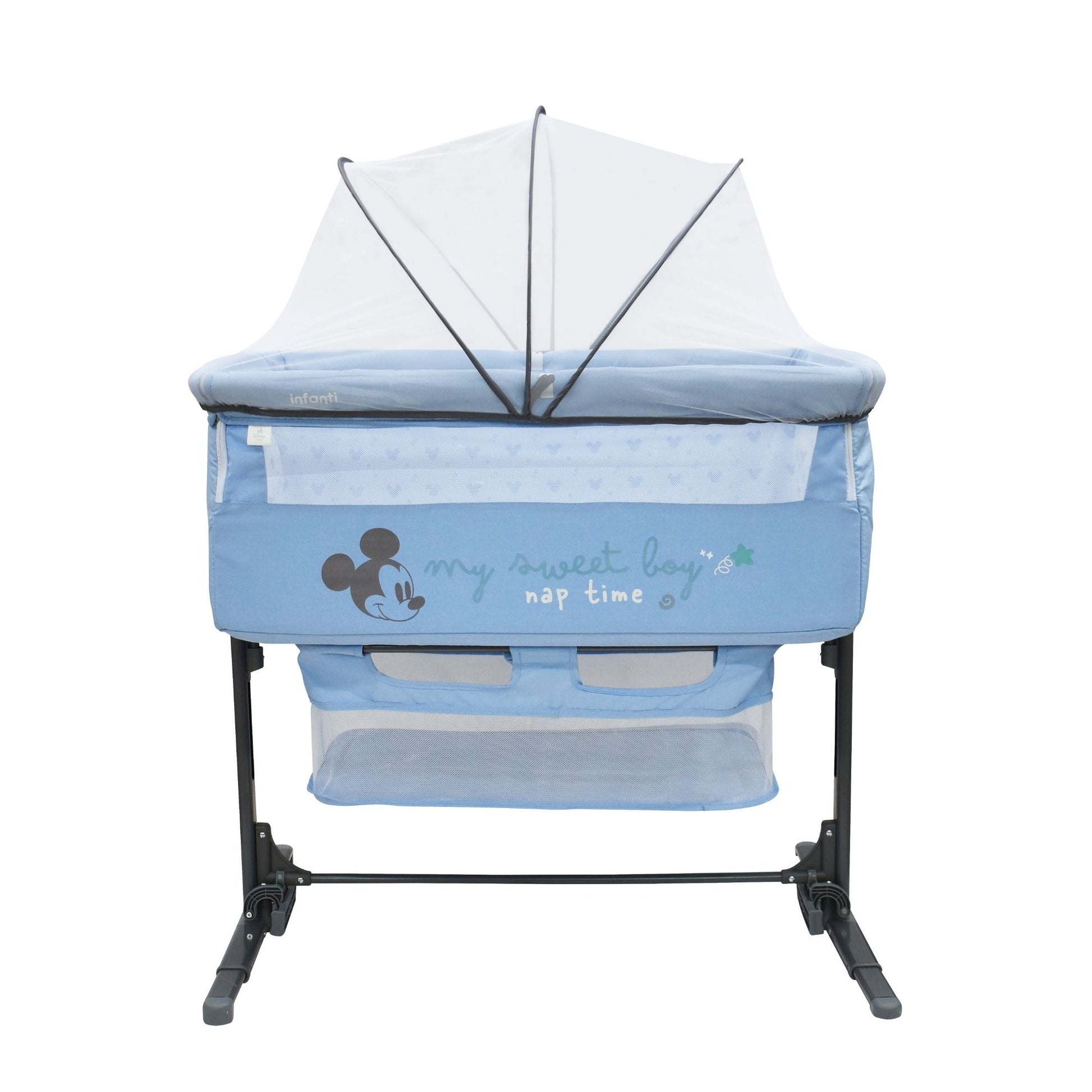 Cuna Colecho De Bebe Plegable Con Mosquitero Y Lateral Abatible