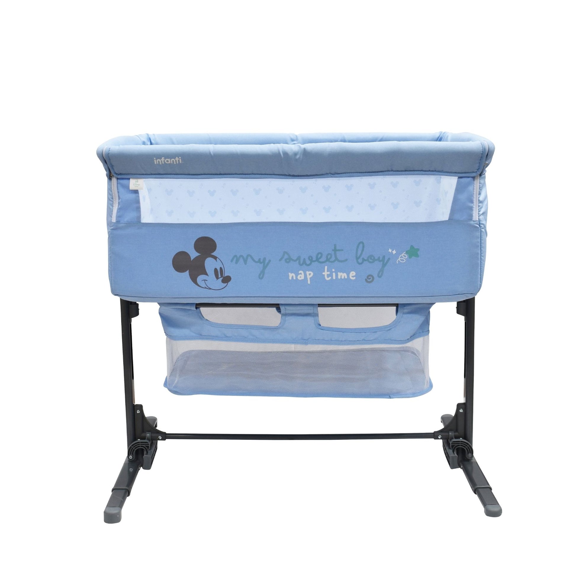 Cuna Colecho De Bebe Plegable Con Mosquitero Y Lateral Abatible