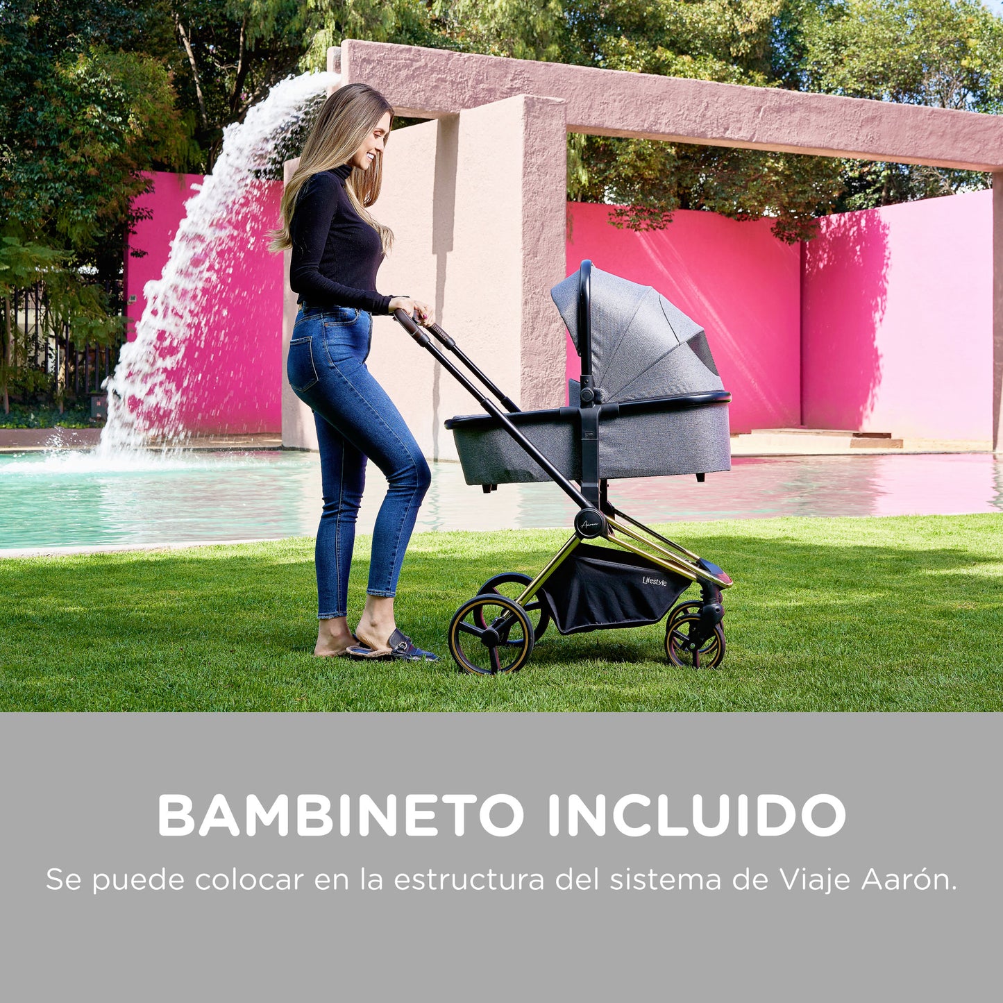 Carriola Para Bebé Aaron Sistema De Viaje Gris Lifestyle By Infanti