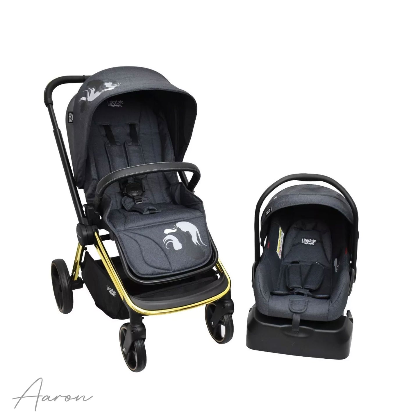 Carriola Para Bebé Aaron Sistema De Viaje Gris Lifestyle By Infanti