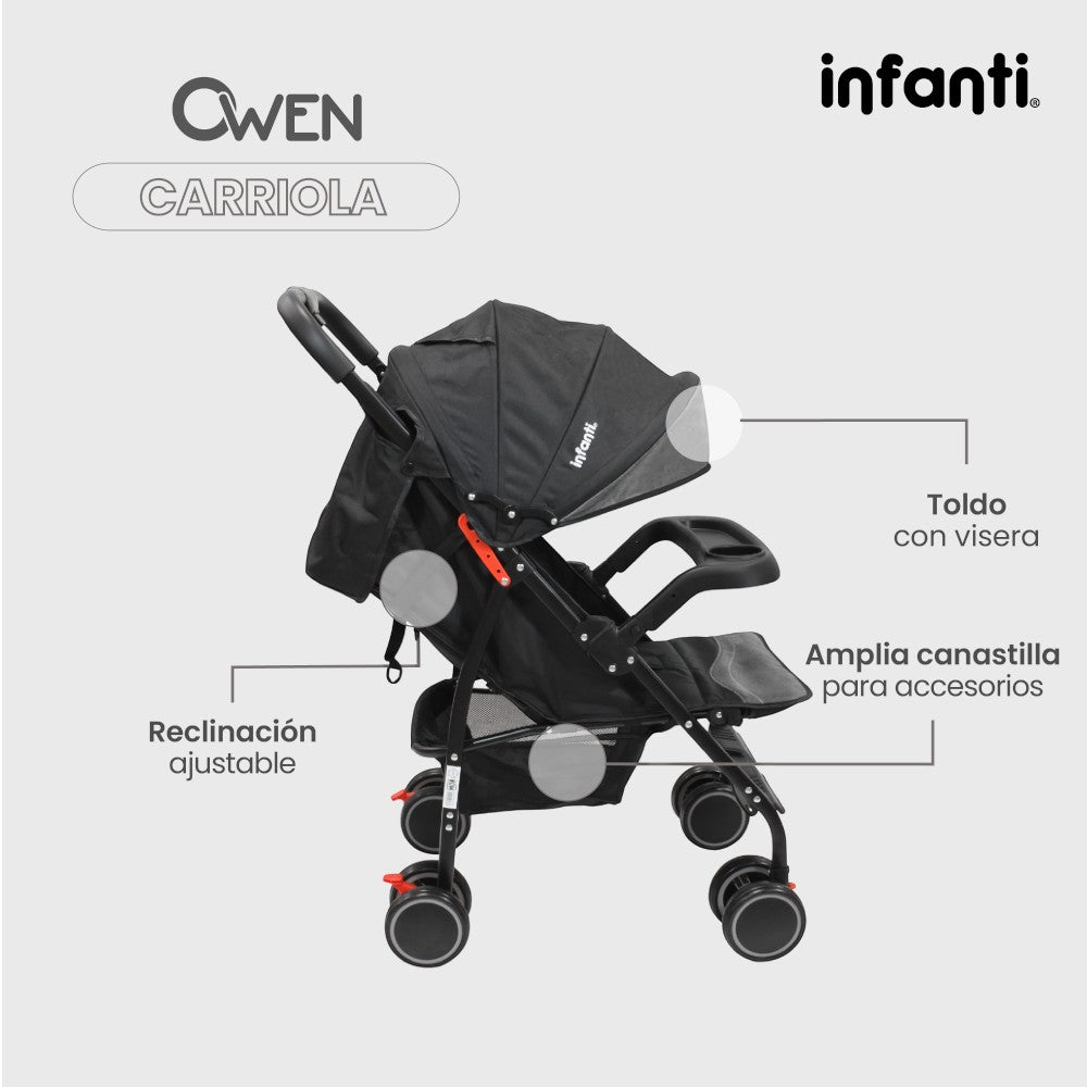 Carriola De Bebé Plegable Owen Infanti